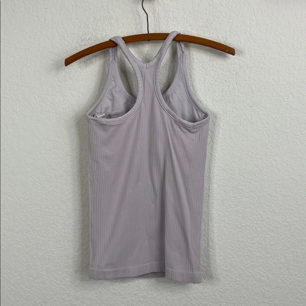 Ebb Compression Ribbed Racerback Active Workout Tank Top - Picture 4 of 8